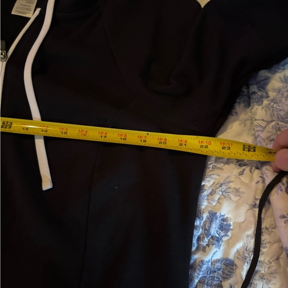 Black Women's Zip-Up Hoodie - Picture 3 of 5